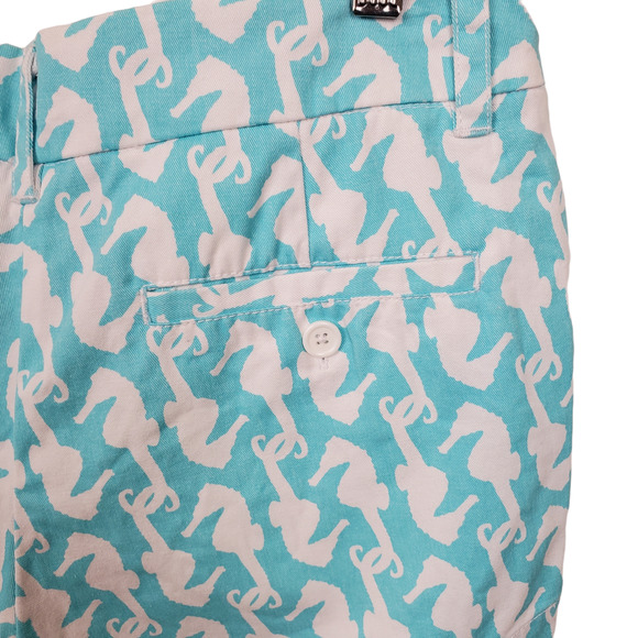 MACBETH | COLLECTIONS SEAHORSE NOVELTY PRINT 100% COTTON SHORT SHORTS SMALL - Picture 5 of 13